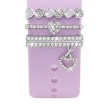 3 pezzi / set Smart Watch Universale Silicone Band Anello decorativo Accessori in metallo, Stile: 6