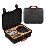 Per DJI Neo Sunnylife Custodia di sicurezza per il trasporto Custodia da viaggio rigida antiurto impermeabile di grande capacità (nera)