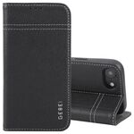 Per iPhone 16e Custodia per telefono in pelle pieno fiore orizzontale GEBEI (nero)