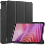 Per Lenovo Tab 10.1 / K10 2nd / S10 Custer Texture 3-Fold Holder Custodia in pelle Smart Tablet (nero)