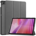 Per Lenovo Tab 10.1 / K10 2nd / S10 Custer Texture 3-Fold Holder Custodia in pelle Smart Tablet (grigio)