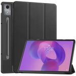 Per Lenovo Idea Tab Pro Custer Texture 3-Fold Holder Custodia in pelle per tablet intelligente (nero)