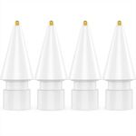 C04L 4 pezzi / set 1,05 mm pennini di ricambio capacitivi per Apple Pencil 2 / 1 (bianco)