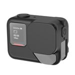 Per Insta360 Ace Pro 2 PULUZ Custodia protettiva in silicone con copriobiettivo e cinturino (nero)