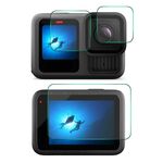 Per GoPro HERO13 Nero ENKAY 0.2mm 9H Pellicola protettiva in vetro temperato per schermo anteriore e posteriore della fotocamera