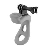 TELESIN Supporto per Action Camera in Silicone Regolabile Mini Staffa Flessibile per GoPro HERO / Insta360 / DJI Action Camera (Grigio)