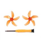 1 paio per DJI Neo RCSTQ Drone 5 pale lama di ricambio a sgancio rapido (arancione)