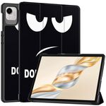 Custodia per tablet in pelle con supporto a 3 pieghe dipinto Custer per Honor Pad X9 Pro (Big Eye)