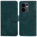 Per OPPO Reno13 F 4G / 5G Custodia in pelle Flip Color Skin Feel Pure (verde)
