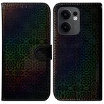 Per OPPO Reno13 F 4G / 5G Custodia per telefono in pelle con fibbia magnetica colorata (nero)