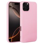 Per iPhone 16 Pro Max Custodia per telefono in silicone con trama intrecciata (rosa)
