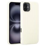Per iPhone 16 Plus Custodia per telefono in silicone con trama intrecciata (bianco)