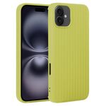 Per iPhone 16 Plus Custodia per telefono in silicone con trama intrecciata (verde)