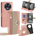 Per Tecno Spark 30 4G Custodia a tracolla in pelle con texture Litchi (rosa)