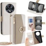 Per Tecno Spark 30 4G Crossbody Litchi Texture Custodia in pelle per telefono (bianco)
