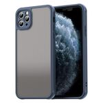 Per iPhone 11 Pro Max Fan Dun Series TPU Hybrid PC Custodia per telefono glassata (blu)