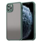 Per iPhone 11 Pro Max Fan Dun Series TPU Hybrid PC Custodia per telefono satinato (verde)