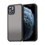 Per iPhone 11 Pro Fan Dun Series TPU Hybrid PC Custodia per telefono glassata (nero)