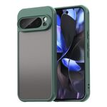 Per Google Pixel 9 Pro Fan Dun Series TPU Hybrid PC Custodia per telefono glassata (verde)