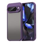 Per Google Pixel 9 Pro Fan Dun Series TPU Hybrid PC Custodia per telefono glassata (viola)