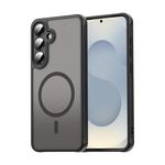 Per Samsung Galaxy S25+ 5G Fan Dun Series TPU Hybrid PC Frosted Magsafe Custodia per telefono (nero)