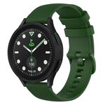 Per Samsung Galaxy watch 5 Pro Golf Edition Cinturino in silicone a scacchi da 20 mm (verde militare)