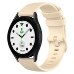 Per Samsung Galaxy watch 5 Golf Edition Cinturino in silicone a scacchi da 20 mm (beige)