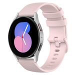 Per Samsung Galaxy Watch 5 40mm 20mm cinturino in silicone a scacchi (rosa)