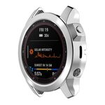 Custodia protettiva per orologio in TPU elettrolitico per Garmin Fenix 7S Pro Half Package (Sliver)