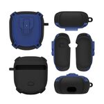 Custodia protettiva divisa per Bose QuietComfort Earbuds Big Shark 2 generazione (blu)