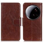 Per Xiaomi 15 Custodia per telefono in pelle con texture ultra nappa orizzontale (marrone)