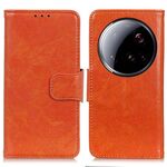 Per Xiaomi 15 Ultra Nappa Texture Custodia per telefono in pelle con flip orizzontale (arancione)