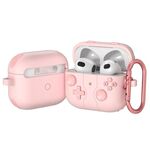 Per AirPods 3 Custodia in silicone per auricolari wireless in stile console di gioco (rosa)