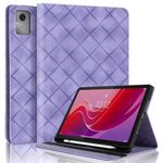 Per Lenovo Tab M11 / Xiaoxin Pad 11 2024 Custodia per tablet intelligente in pelle goffrata a rombo (viola)