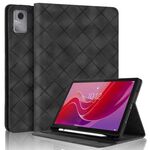 Per Lenovo Tab M11 / Xiaoxin Pad 11 2024 Custodia per tablet intelligente in pelle goffrata a rombo (nero)