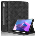 Per Lenovo Xiaoxin Pad Pro 12.7 2023 / P12 Custodia per tablet in pelle goffrata Rhombus (nero)
