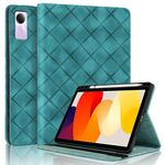 Per Xiaomi Redmi Pad SE 11 2023 Custodia per tablet intelligente in pelle goffrata a rombo (verde)
