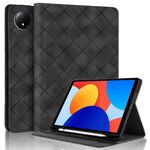 Per Xiaomi Redmi Pad SE 8.7 Custodia per tablet intelligente in pelle goffrata a rombo (nera)