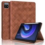 Per Xiaomi Pad 6 / 6 Pro Custodia per tablet in pelle goffrata Rhombus (marrone)