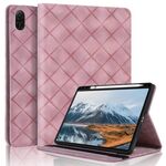 Per Honor Pad X9 2023 / X8 Pro Custodia per tablet in pelle goffrata Rhombus (rosa)