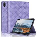 Per Honor Pad X9 2023 / X8 Pro Custodia per tablet in pelle goffrata Rhombus (viola)