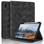 Per Honor Pad X9 2023 / X8 Pro Custodia per tablet in pelle goffrata Rhombus (nero)