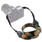 Tracolla per fotocamera a tracolla girasole serie multicolore in stile etnico retrò PULUZ per fotocamere SLR / DSLR