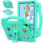 Per Urao Jeazans OC101 / C107 Android 2024 Custodia per tablet antiurto in EVA con supporto per bambini (verde menta)