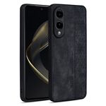 Per Samsung Galaxy S25 Edge 5G AZNS Custodia per telefono con effetto pelle in rilievo 3D (nero)