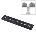 PULUZ 200mm Lunghezza PU-200 Piastra a sgancio rapido in lega di alluminio-magnesio Morsetto QR per testa a sfera treppiede Benro B3 / J2 / J3