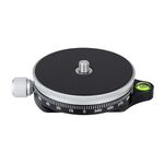 Xiletu TPC60 Supporto per treppiede con testa panoramica girevole a 360 gradi Piastra di base per fotocamera SLR