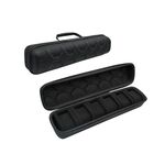 Scatola portaoggetti portatile in EVA rigida per orologi, gioielli, orologi, antipolvere, specifiche: 6 griglie 41x9,5x8,5 cm