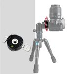 BEXIN QJ07 Supporto per clip panoramico con rotazione a 360 gradi Piastra a sgancio rapido per treppiede pan / tilt