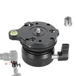 Bexin Dy-60n 3/8 pollici DUM DOME DOME TREPOD PROFESSIONALE LIQUIDING Panorama a 360 gradi Base di Panorama con livello bolla e adattatore a vite da 3/8 pollici